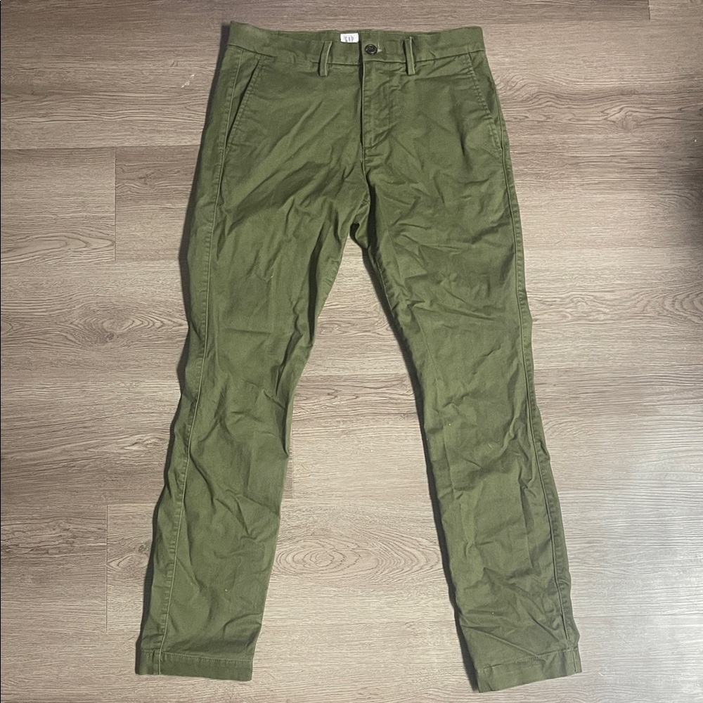 GAP Men's Forest Green Chinos
